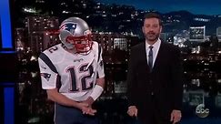 Matt Damon Dresses as Tom Brady for ‘Jimmy Kimmel Live!’ Sneak Visit