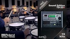 Roland TD-20X & TDW-20 Real Acoustics Sound Edition: Custom kits by drum-tec