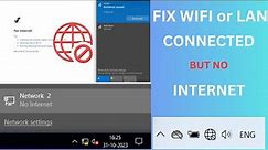How To Fix WiFi Connected But No Internet Access On Windows 10/11