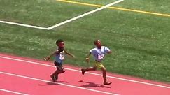 Kid Achieves Personal Best Record in 100 Meter Dash