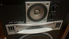 Testing Sansui G-3500 Receiver + Pioneer CS-722A Speakers - Sony MDS-S39 Minidisc deck