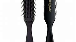Jack Dean by Denman Curly Hair Brush D3 (All Black) 7 Row Styling Brush for Detangling, Separating, Shaping and Defining Curls - For Women and Men