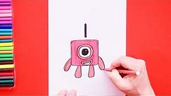 How to draw Number 1 (Numberblocks)
