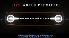 2021 Ford Bronco World Premiere | LIVE