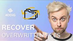 (3 Ways)How to Recover Overwritten Files Windows 10/11|Recover Saved over or Previous Verson of Docs