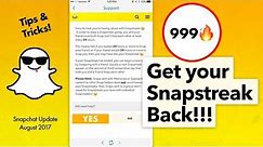 How to Get a Snapchat Streak Back 🔥 Snapstreaks