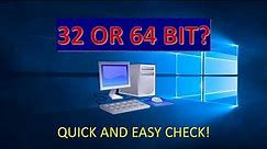 Check Computer Windows Bit | 32-Bit or 64-Bit?