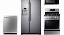 Samsung Stainless Steel Kitchen Appliance Package with Gas Range - SAMAPACK2