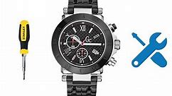 HOW TO OPEN AND REPAIR GUESS COLLETION WATCH GC 46500G