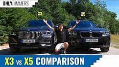 BMW X3 & X5 Comparison Review - Driving the M40i & 40i Versions