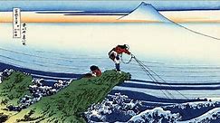 "Thirty-Six Views of Mt. Fuji (富岳三十六景)" by Hokusai (北斎). Ukiyo-e