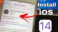 How to Install iOS 14 Beta Profile easy way || Download ios 14 on iphone