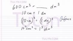 conversion of metric units cubic centimeter to cubic decimeter