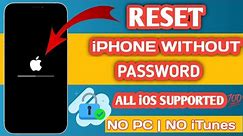 How to Reset iPhone without password or computer 2024!