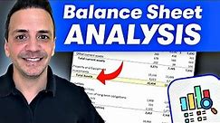 How To Read & Analyze The Balance Sheet Like a CFO | The Complete Guide To Balance Sheet Analysis