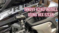 Part 1 , Installation guide of the Innovv K2/3 dash cam, BMW R1250GS, using Hex Ezcan power.