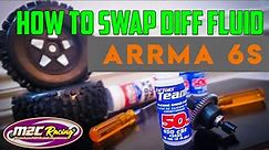 How to Change Diff Fluids RC, Arrma 6s Diff Tips🔸NOTE:Use 50&20k diff fluid NOT 50&20wt🔸