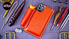 Leather iPhone Holster Making | Personalized iphone Case | how it's made | DIY