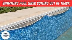 Pool Liner Coming Out of Coping Track | How to Put Pool Liner Back in the Track