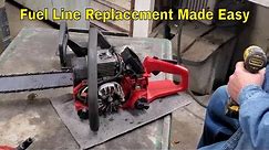 Craftsman 42cc Chainsaw Fuel Leak Fuel Line Repair made easy