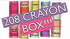 Sort and Unbox 208 Crayola Crayon Box in color order.