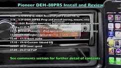 Pioneer DEH-80PRS Installation and Review