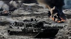 anger Tank LEOPARD 2A6 ambushes and blows up Russian BMP-3m and T-90sm tanks en route |