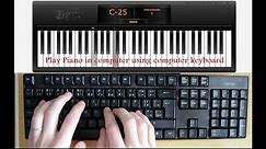 Play Piano in computer using computer keyboard