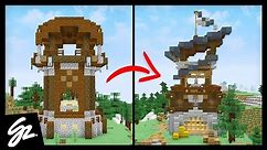 Transforming A Pillager Outpost In Minecraft