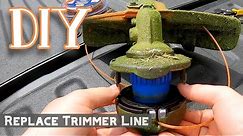 How to replace string trimmer line on Husqvarna 128LD - EASY DIY
