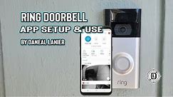 Ring doorbell app setup and use