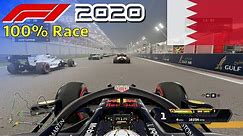 F1 2020 - 100% Race Bahrain in Verstappen's Red Bull | PS5
