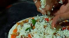 Making the best Pizza from asian street food market