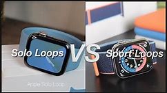 Apple Watch SOLO LOOPS VS SPORT LOOPS