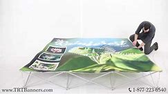 How to Set Up the 89" Quick Fabric Pop Up Banner
