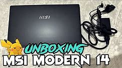 Unboxing MSI Modern 14 Series Laptop // Best multipurpose laptop under 35k