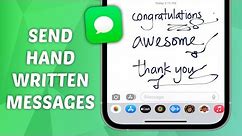 How to Send Hand Written Messages on iPhone