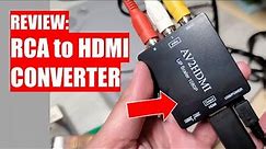 REVIEW: RCA to HDMI Converter ( How to get composite video and audio to HDMI montiors and TVs)