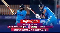 India vs New Zealand World Cup 2023 Highlights: IND vs NZ Highlights | Today Match Highlights