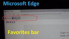 How to Show and Use the Favorites Bar in Microsoft Edge (Bookmarks, Usage, Star)