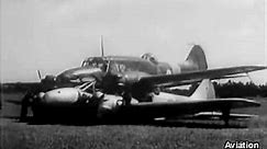 Two Avro Ansons landed together after mid-air 1940