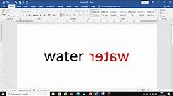 How to Flip Text in Microsoft Word ll Mirror Text ll