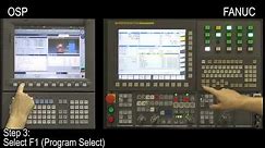 CNC Control Procedures (Okuma OSP & FANUC): “Program Select”