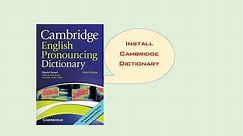 Install cambridge dictionary on windows 7/8.1/10 full version
