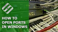 How to Open or Close Ports on PC with Windows 10, 8 7 or Router 🖧🌐🔧