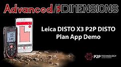 Leica DISTO X3 P2P DISTO Plan App Floorplan Demo
