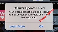 Cellular/Mobile Data Update Failed error on iPhone 11 Pro Max, XS Max, XR, X & 8 in iOS 13.4 - Fixed