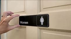 Best Women's Bathroom Sign? | Alpine Industries Restroom Sign