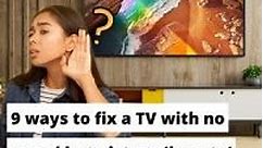 9 Ways To Fix A TV With No Sound But Picture (2023 How-To)
