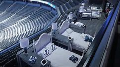 the creation of the room inside Amalie Arena